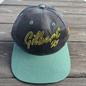 Vtg 90s  Gilbert Brown  #93 Green Bay Packers SnapBack Cap Hat Black Burger King